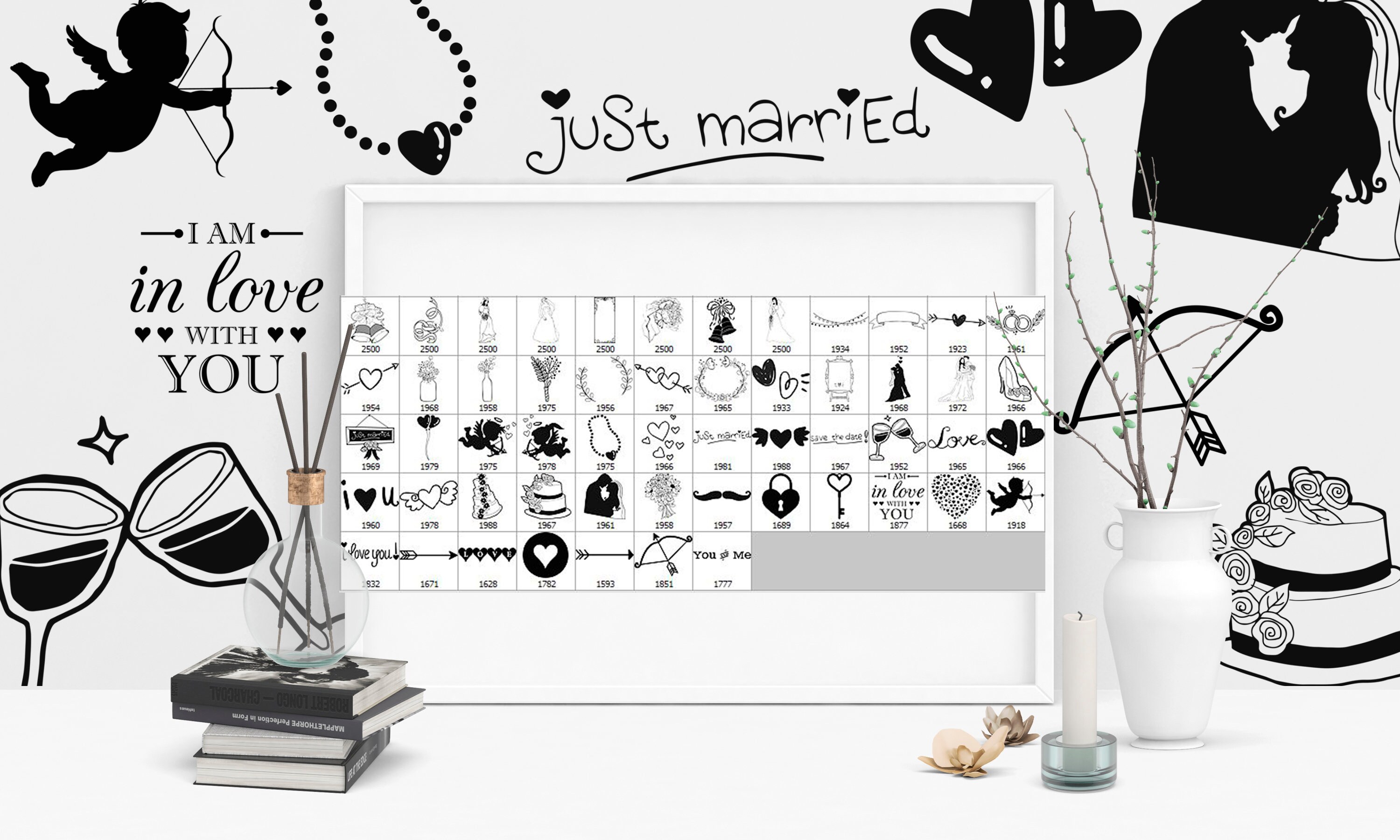 Wedding Brushes Wedding Decorations Wedding Etsy