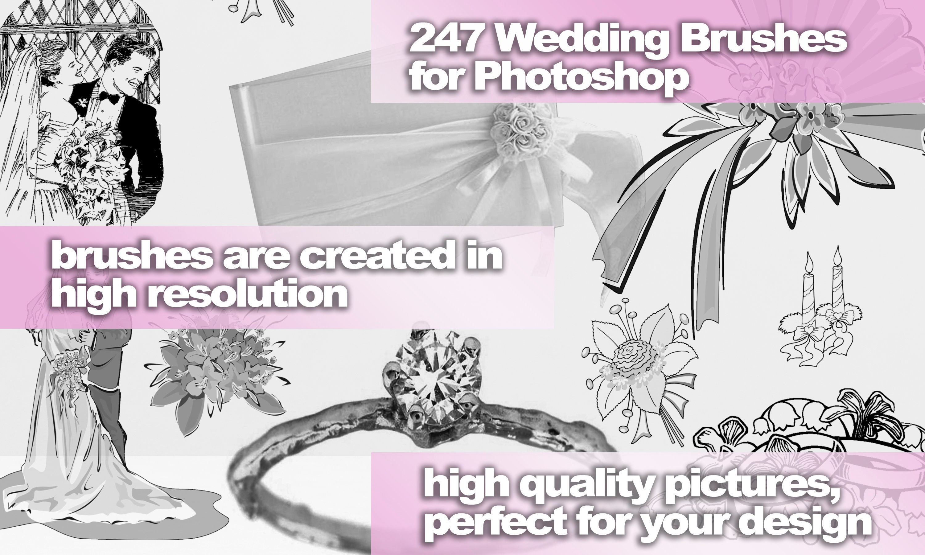 Wedding Brushes Wedding Decorations Wedding Etsy