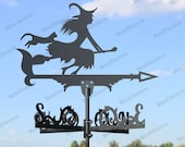Witch Metal Weathervane for roofs, Weathervane Outdoor, Weathervane Garden, Weathervane Copper, Farm House Decor, Weathervane for cupola