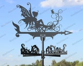 Fairy Metal Weathervane for roofs, Weathervane Outdoor, Weathervane Garden, Weathervane Copper, Farm House Decor, Weathervane for cupola