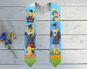 Pre-K Kindergarten Stoles Customized Elementary School Personalized Graduation Stoles