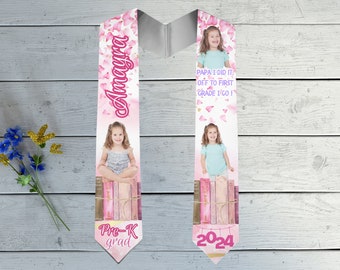 Pre-K Kindergarten Stoles Customized Elementary School Personalized Graduation Stoles