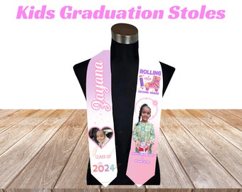 Pre-K Kindergarten Elementary School Personalized Graduation Stole