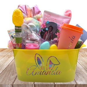 Personalized Prefilled Easter Baskets for Kids, Easter Bucket, Easter Basket Personalized, Easter Basket for Girls, Easter Basket for Boys