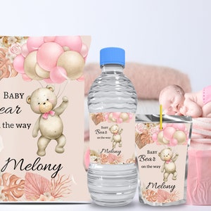 baby shower chip bag template