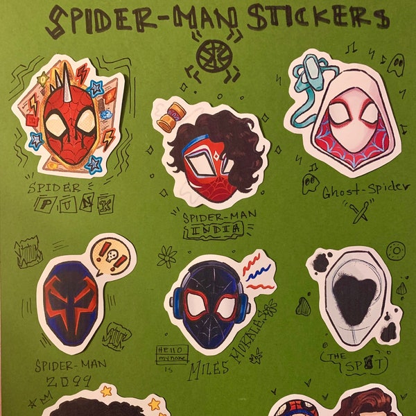 Spider-Man Across the Spider Verse Stickers