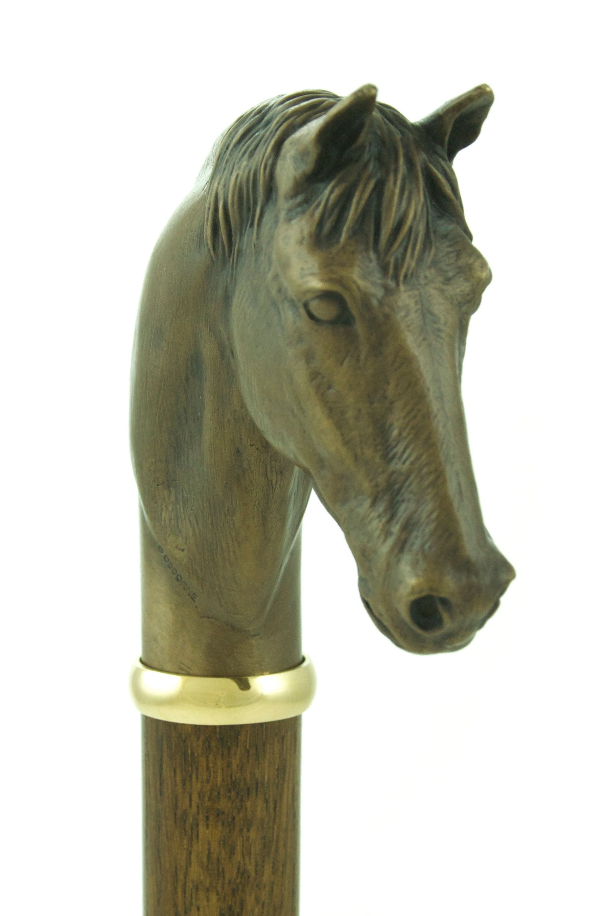 Horse Head Walking Stick Wooden Shaft Etsy UK