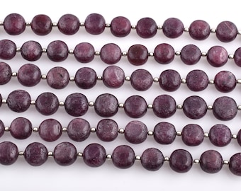 8 Inches Strand Natural Ruby Ziosite Nuggets 15mm to 35mm Smooth Gemstone Beads Rare Ruby Ziosite Beads No3270