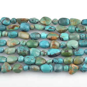 Natural Turquoise Smooth Nugget , AAA Turquoise Beads, Turquoise Nugget Beads, Turquoise Beads, Turquoise Smooth Beads