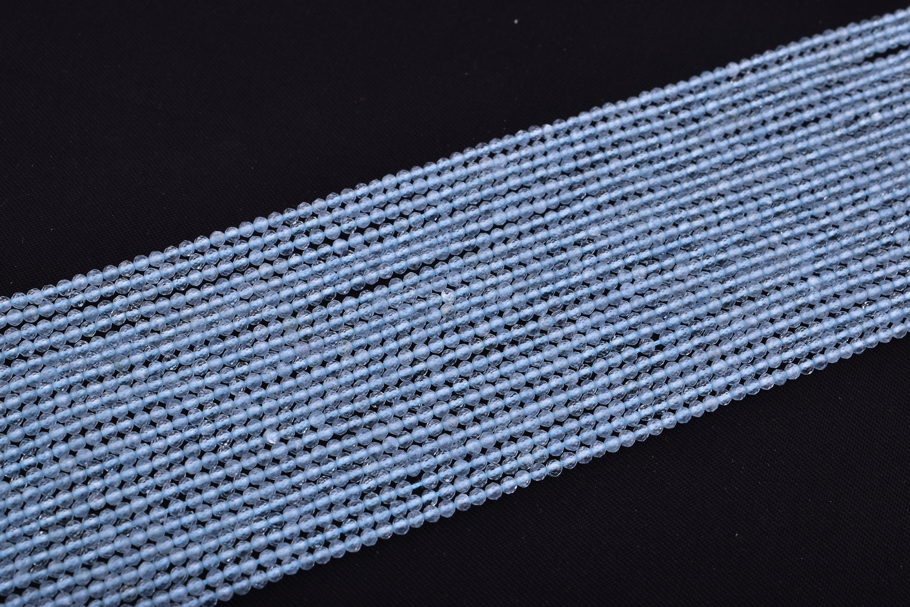 Perline Sfaccettate Rotonde 4x2,5 Mm - Jet AB X12,5 Cm - Foto 6