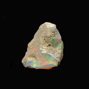 Enlarged Picture Natural Ethiopian Opal Rough, Ethiopian Opal Raw Gemstone, Opal Stone, Fire Ethiopian Opal Raw Stone, Undrilled Stone, Raw