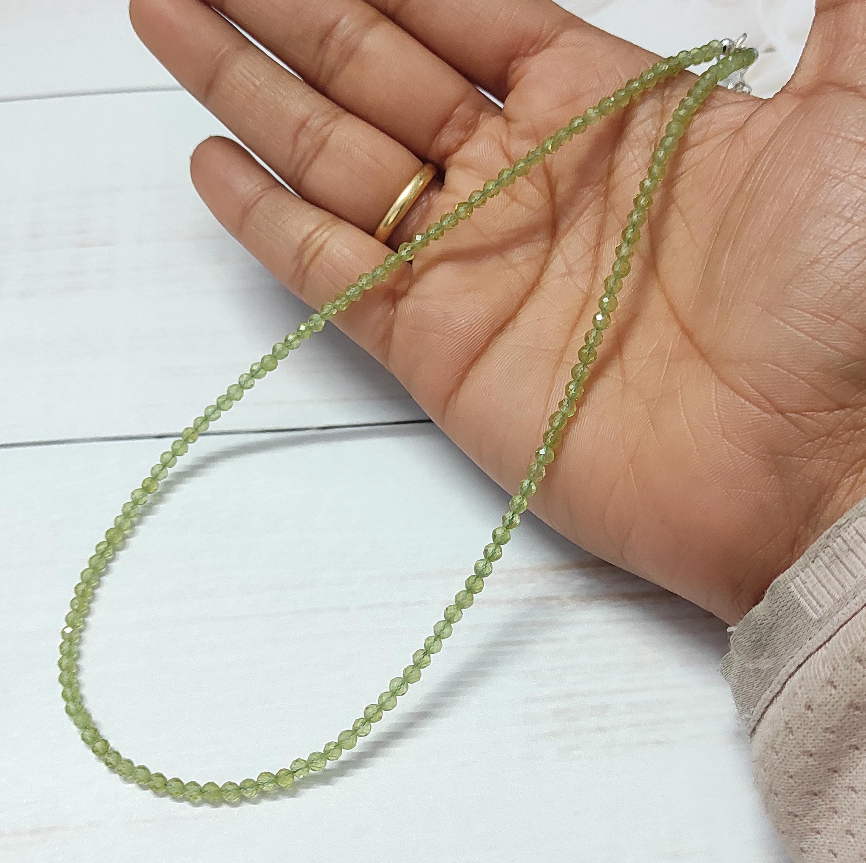 Atemberaubende Peridot Halskette, Rechteck 7 X 9 Mm Grüner