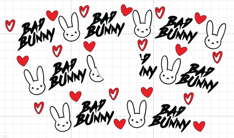 Download Bad Bunny Lovers Starbucks Cup Svg Full Wrap Starbucks Svg Files For Cricut 24oz Venti Cold Cup Valentine Starbuck Svg Digital Art Collectibles Vadel Com