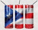 20oz Skinny Tumbler Sublimation Design puerto rico flag Template for Straight&Tapered Tumbler Wraps Templates - PNG Digital Download 