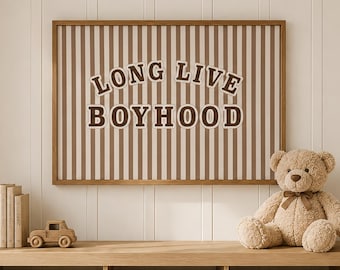 Long Live BoyHood Print, Boy's Bedroom Posters