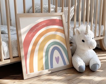 Rainbow Nursery Print