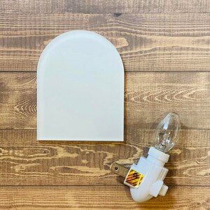 4" Arco em forma de arco/Oval/Luz noturna em branco/Arco em branco para sublimação/sublimação em branco/sublimação/Porta-copos em branco/Em branco/Acrílico