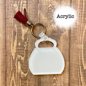 Purse Blank Key Chain/ Acrylic/ Blank Key Chain/keychain sublimation blank/sublimation blank/blank/key chain blanks/Sublimatable Acrylic