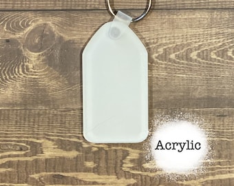 Nyckelringsblank i akryl för vintagehotell: Sublimering DIY