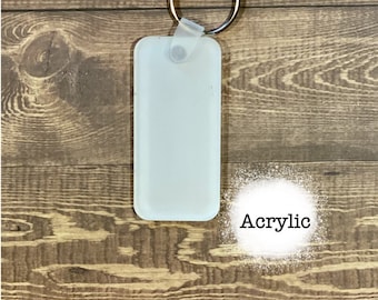 Rectangle Blank Key Chain/ Acrylic/ Blank Key Chain/keychain sublimation blank/sublimation blank/blank/key chain blanks/Sublimatable Acrylic