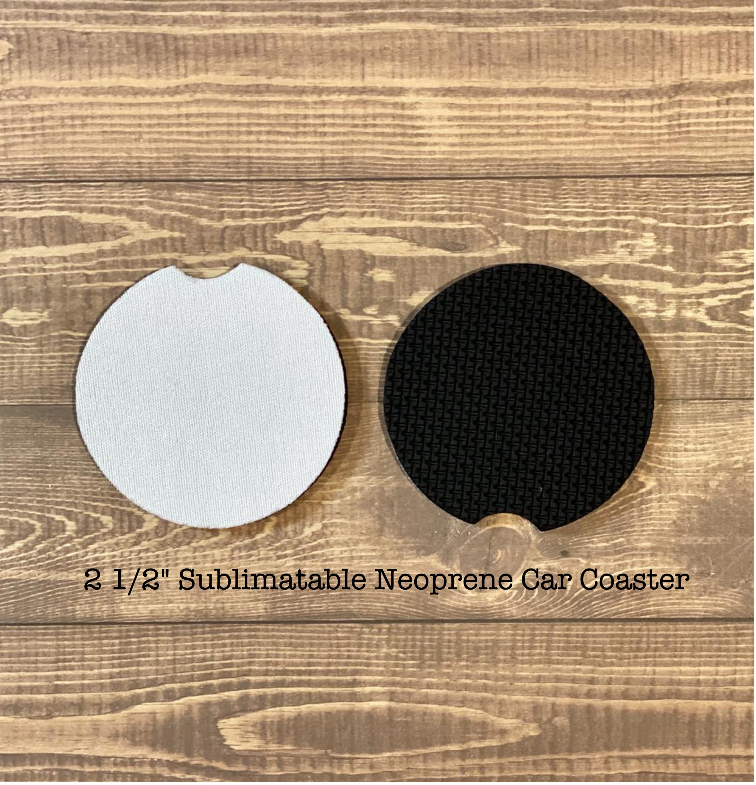 Sublimation Blank Car Coasters for Cup Holders, 6 Pack Neoprene Car Coaster  Blanks for Crafts, 2.56 Inches Round Decorate Your Own Coaster DIY Project