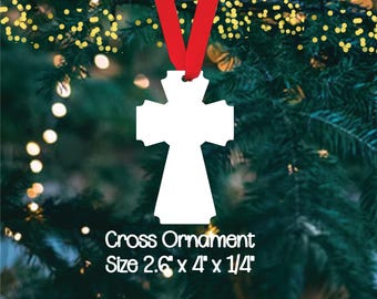 Cross Ornament Blanks: Acrylic Sublimation