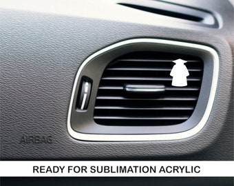 Graduation Gown Acrylic Car Vent Freshener Sublimation Blank