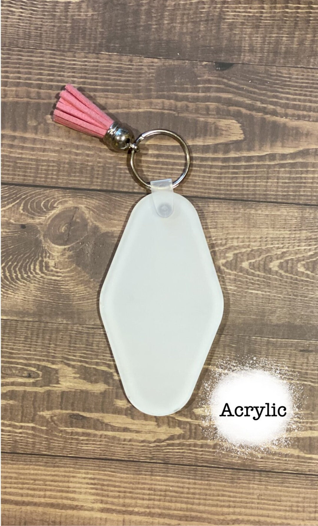 Vintage Hotel Key Blank Key Chain/ Acrylic/ Blanks/keychain Sublimation Blank/sublimation Blank