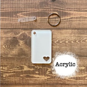Rectangle Heart Blank Key Chain,keychain sublimation blank, sublimation blank,blank,Heart blank,key chain blanks,Heart, Acrylic