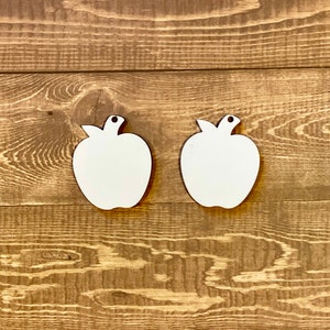 Set of 10 Apple earring blanks/sublimation earring blanks/Apple earring blanks, Apple earring/single and double sided