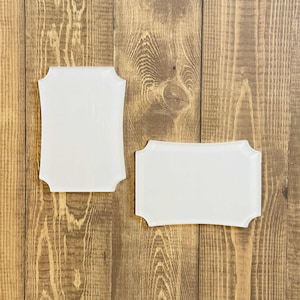 Acrylic Sublimation Blank: Rectangle Visor Clip, Name Tag (2.1" x 3")