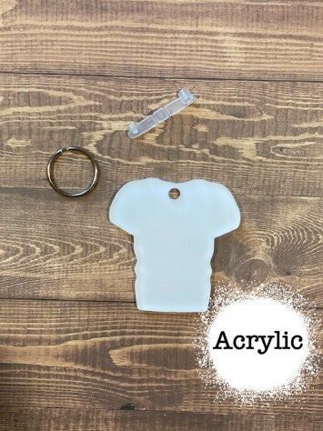Football Jersey Blank Key Chain/Acrylic/ Blank Key Chain/keychain sublimation blank/sublimation blank/key chain blanks/Sublimatable Acrylic