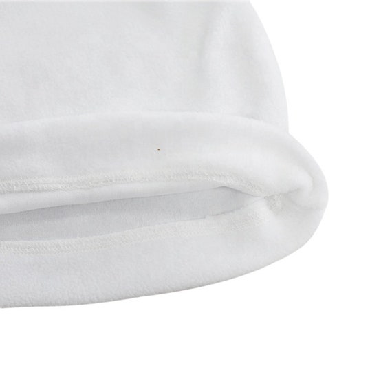 100% Sublimation Certified Blanks White Beanie Caps/ Fleece