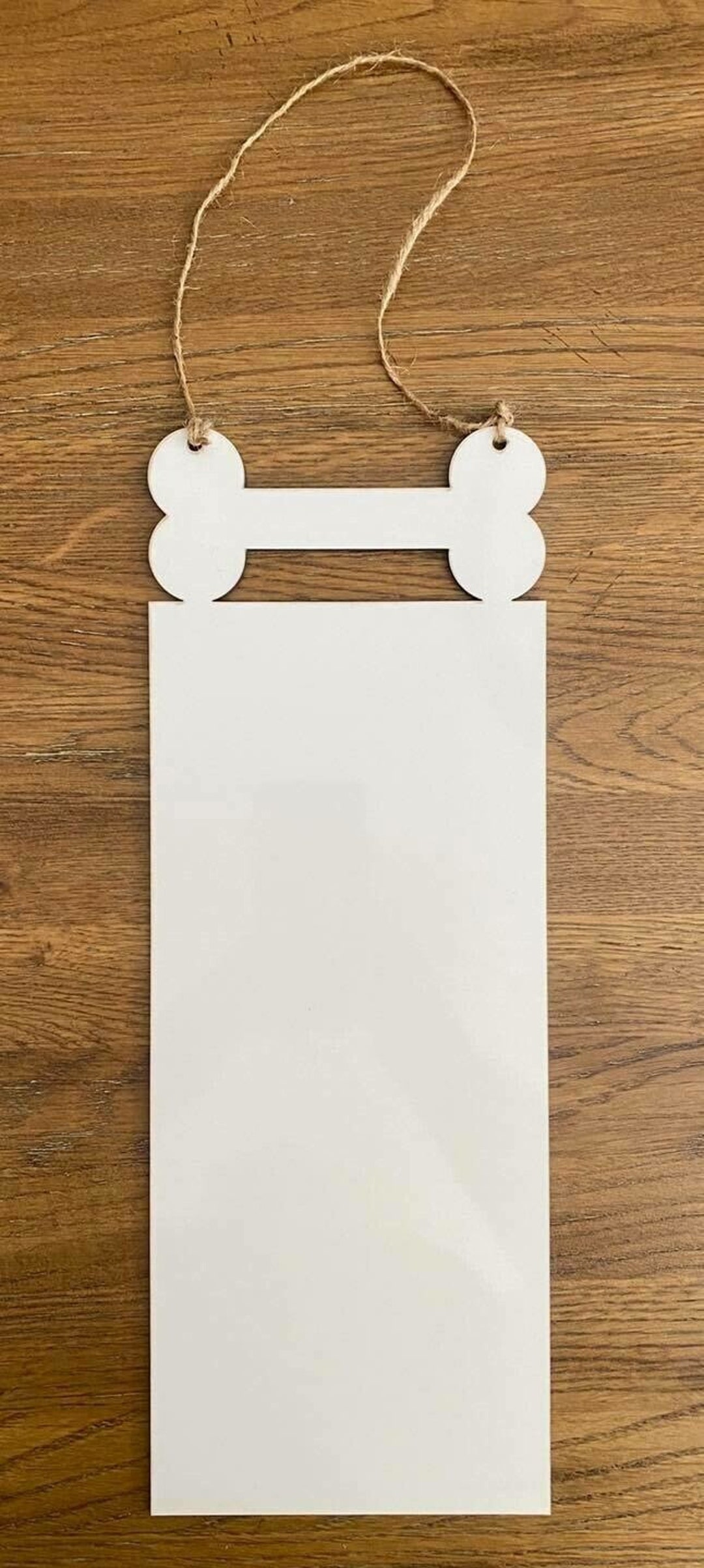 Beeveer 10 Pcs Round Sublimation Door Hanger Blanks Wall Hanging MDF Wood Blanks Unfinished Wooden Sign Circle Sublimation Sign With Rope
