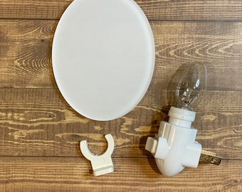 4" Oval Acrylic Sublimation Blank: Night Light or Coaster