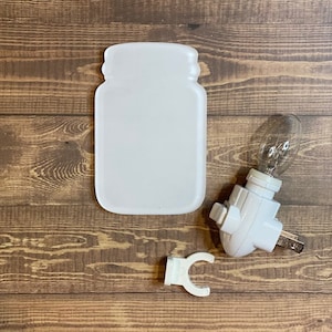 4" Formato de pote de pedreiro/Luz noturna em branco para pote de pedreiro/Placa de sublimação/Placa de sublimação/Placa de descanso para copos/Placa/Acrílico/Pote de pedreiro