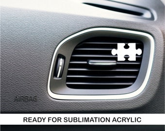 Puzzleteil Acryl Auto Lufterfrischer Rohling: Sublimation DIY