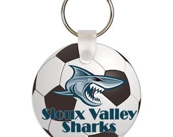 Llavero de sublimación de aluminio blanco brillante de 2" en blanco