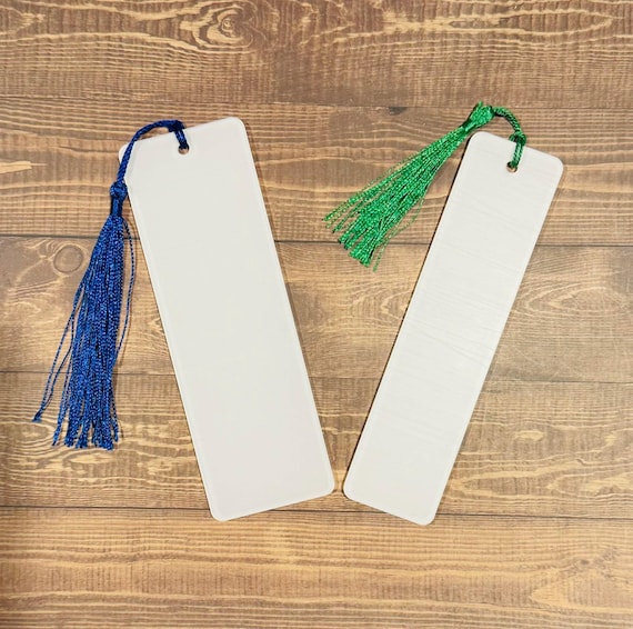 Sublimatable Acrylic Bookmarks | Sublimation Blank Bookmarks | Laser Cut Acrylic Blanks | DIY Bookmark Blanks for Sublimation