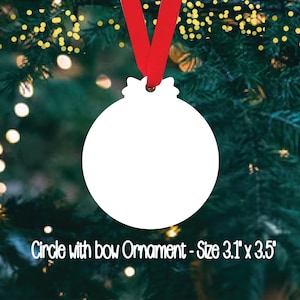 Sublimation ornament blanks | Circle ornament | Ornament for sublimating | Ornament blanks| Christmas Blanks | Round Ornament | Circle