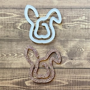 Jumbo Easter Bunny Paper Clip Acrylic Paper Clip/Bookmark Clip sublimation blank/Planner clip/jumbo notebook clip/notebook planner clip
