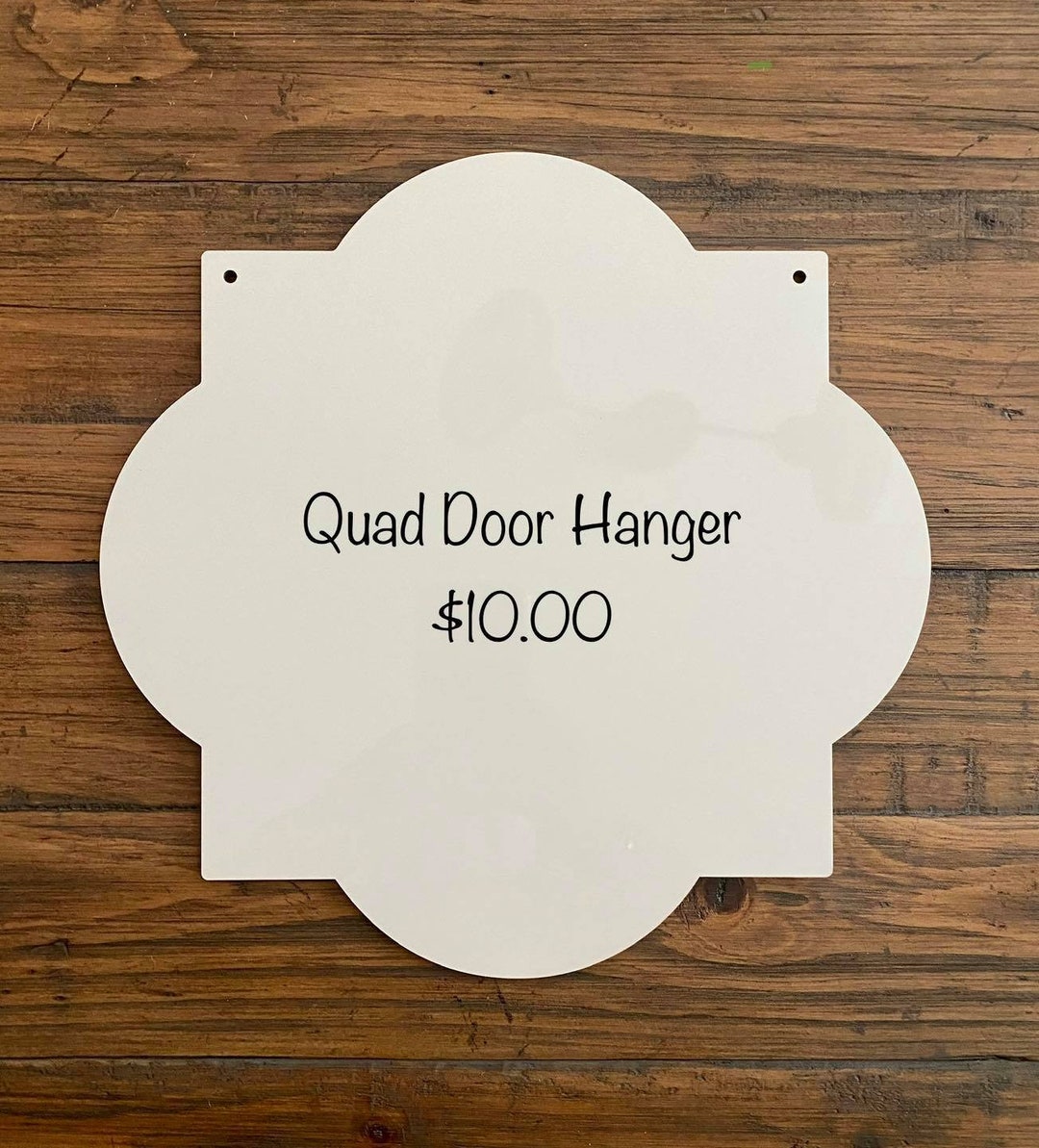 Quad Door Hanger Sublimation Blank/quatrefoil Sumblimation Etsy