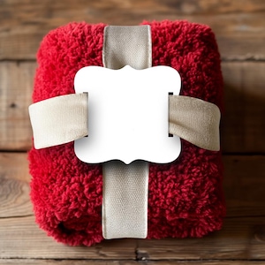 Etiqueta para manta/Etiqueta para manta para sublimación/Etiqueta para manta de Praga/Cartón duro en blanco/Espacios para sublimación/Etiquetas para manta/Etiqueta para manta de Navidad/Etiqueta para regalo