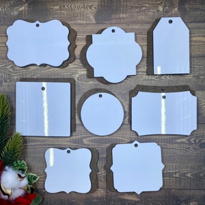 Bundle of 16 blanks| Sublimation ornament blanks |vinyl |Ornament blanks| Christmas |Starter Set| Single Sided| Double Sided Ornaments