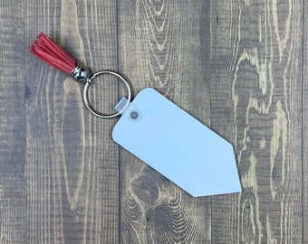 Juego de llaveros de lápiz para sublimación en blanco: llavero DIY de 3,5"