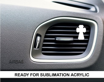 Kreuz Acryl Auto Lufterfrischer Sublimation Blank