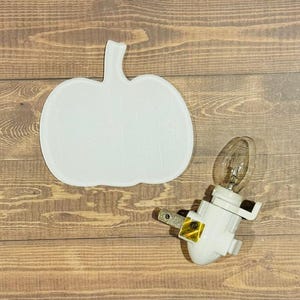 4" Calabaza/Calabaza/ Luz nocturna en blanco/Sublimación Cuadrado en blanco /sublimación en blanco/sublimación/ Luz nocturna DIY/Jack O Lantern/Calabaza en blanco