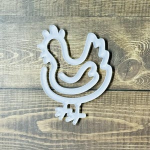 Huhn Acryl Büroklammer/Lesezeichen Clip Sublimation blanko/ Planer Clips/Jumbo Notebook Clips/Notizbuch Planer Clips/große Büroklammern