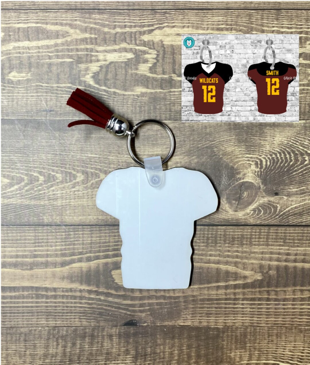 Football Jersey Blank Key Chain/ Blank Key Chain/keychain Sublimation