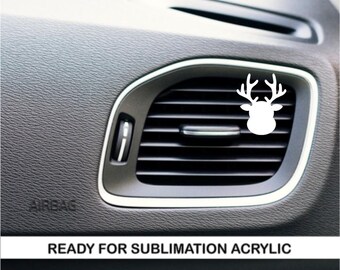 Reindeer Car Vent Freshener Acryl Sublimationsrohling